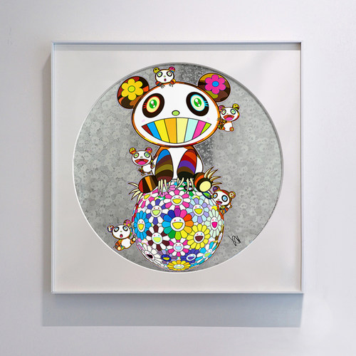 AOCA 版画村上隆熊猫装饰画动漫卡通日式艺术画 工作室儿童房挂画 - 图3