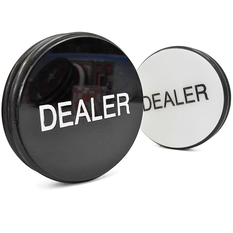 德州扑克压牌器庄片 DEALER Button  塑料大庄码 压牌片 - 图0