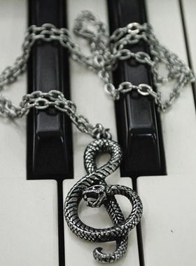 英国A牌灵蛇五线谱符号项链