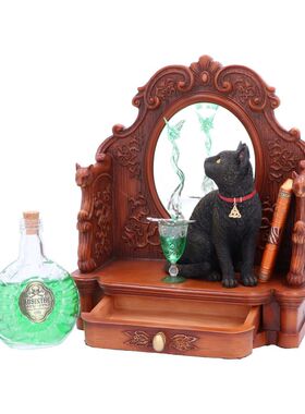 nemesis哥特黑猫树脂首饰盒