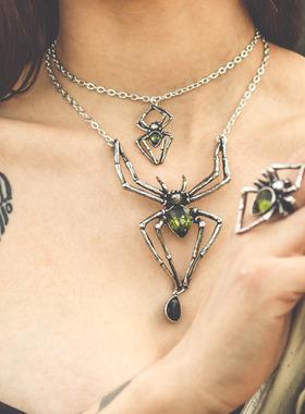 alchemy翠绿哥特风项链