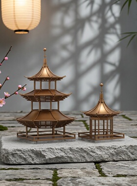 新中式创意轻奢现代家居摆件