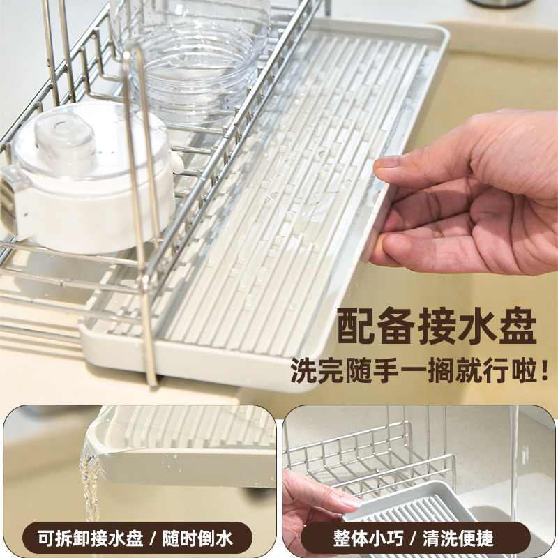 304不锈钢沥水杯架倒挂家用餐桌台面保温茶杯子收纳晾奶瓶置物架,淘宝优惠券,粉丝福利购,淘宝优惠卷