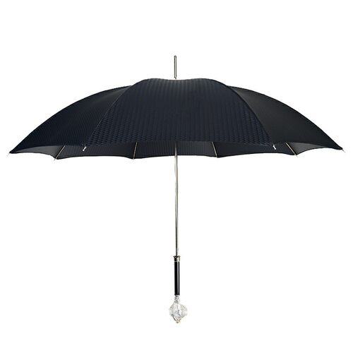 意大利Pasotti雨伞男士商务银色眼镜蛇晴雨伞长柄防晒黑胶太阳伞 - 图2
