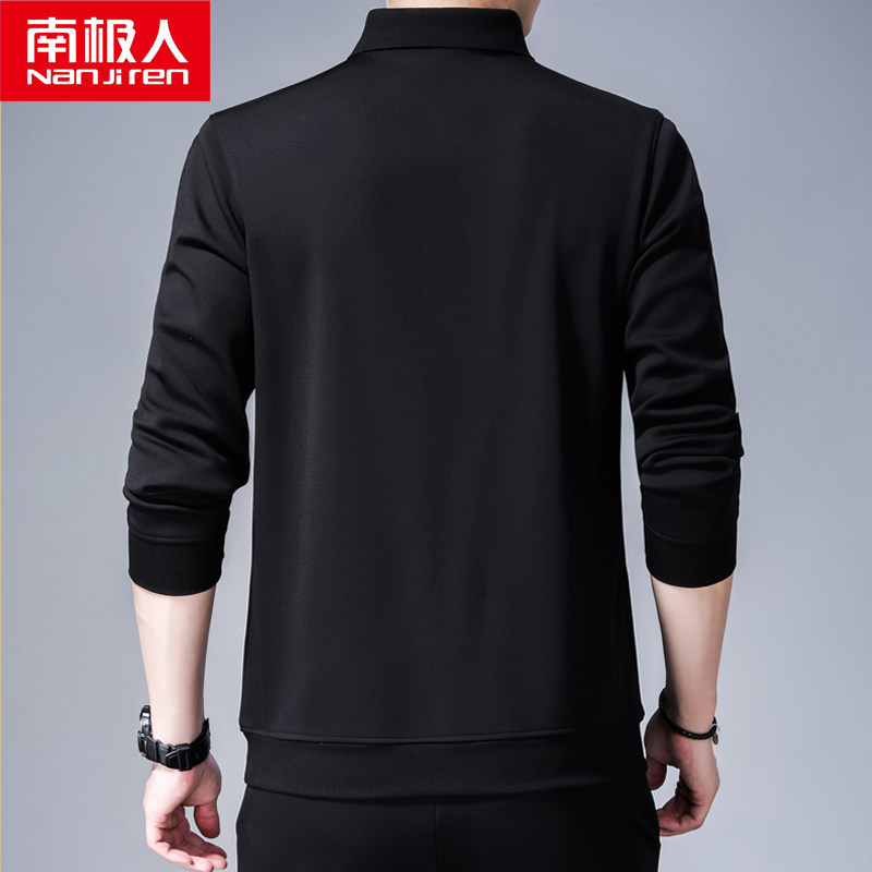 南极人长袖带领polo衫男士潮流卫衣 兰子服饰T恤