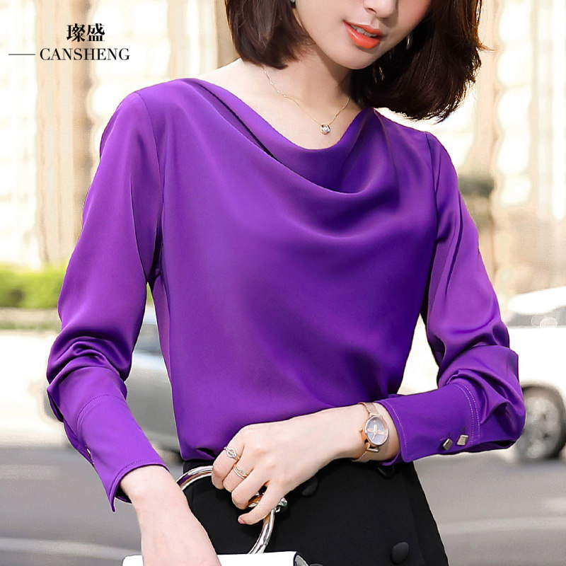 车厘子红内搭本命年小衫打底女衬衫 璨盛衬衫