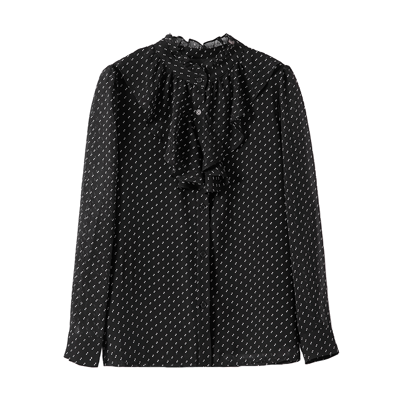 女复古高品质2021秋装新款雪纺衬衫 璨盛衬衫