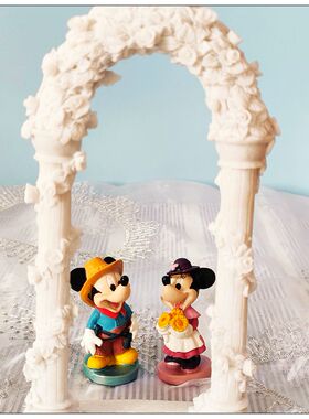 外单米老鼠米奇米妮唐老鸭树脂摆件工艺品有标可爱卡通经典