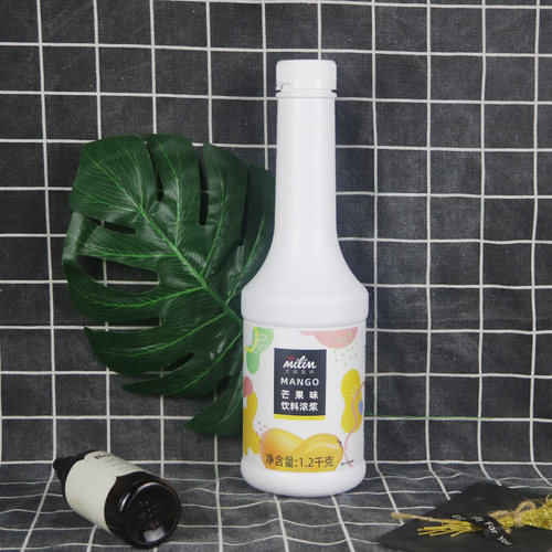 太湖美林芒果汁饮料浓浆1.2kg奶茶原料沙冰美林6倍浓缩芒果汁果酱 - 图1
