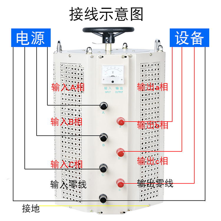 TSGC2J-40KVA三相自耦接触调压器0-430V 交流可调变压器40KW