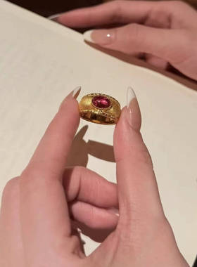 足金999黄金戒指女款水贝