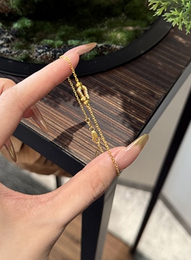 足金999水贝黄金迷你马蹄手链