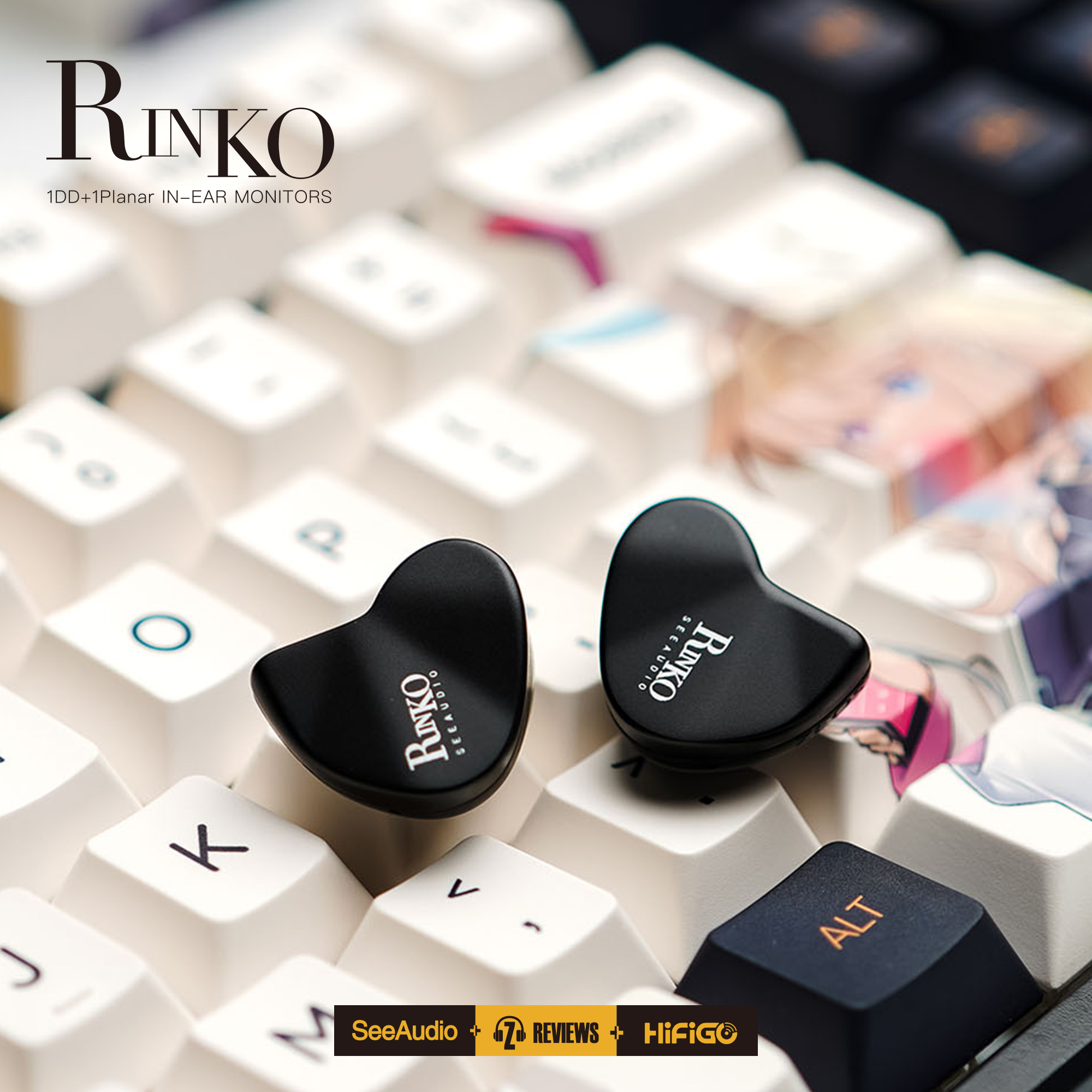 SeeAudio  Rinko 新品 发烧平板动圈可换线高音质入耳式HiFi耳机 - 图2