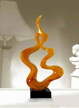 家居客厅装饰品电视柜玄关招财艺术品酒店大厅会所轻奢雕塑摆件