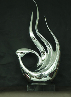 现代客厅抽象雕塑摆件招财酒店大堂售楼处前台装饰大型落地艺术品