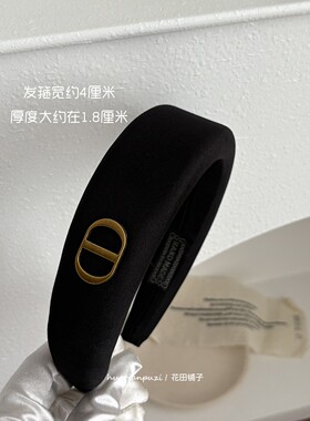 高级感中古猪鼻子布艺海绵发箍