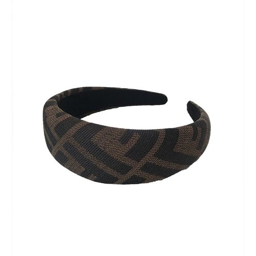 nana同款韩国复古海绵高颅顶发箍中古vintage压发卡双F字母宽头箍 - 图3