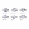 No base super flash three-dimensional zircon pile diamond ring for manicure