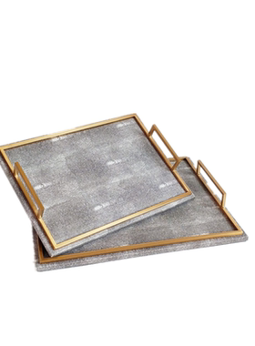 客厅摆件皮革装饰简约工艺品软装