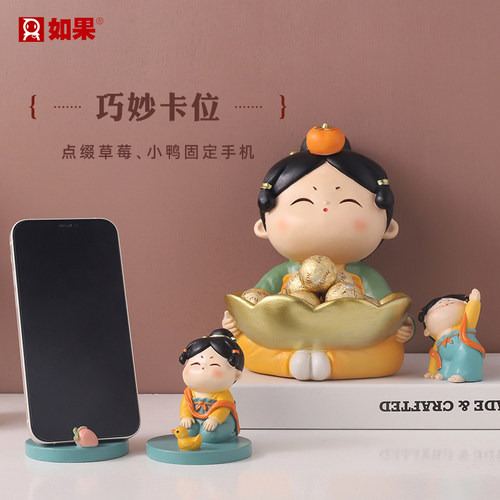 唐小圆系列唐仕女手机支架摆件装饰桌面可爱治愈系教师节送礼物 - 图2