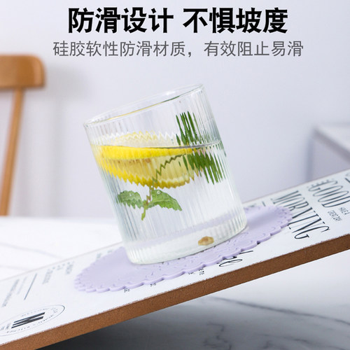 茶杯垫硅胶隔热垫桌面耐高温餐桌垫小块防烫盘垫菜碗垫轻奢高级感 - 图3