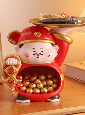 2025年新款财神摆件钥匙玄关收纳