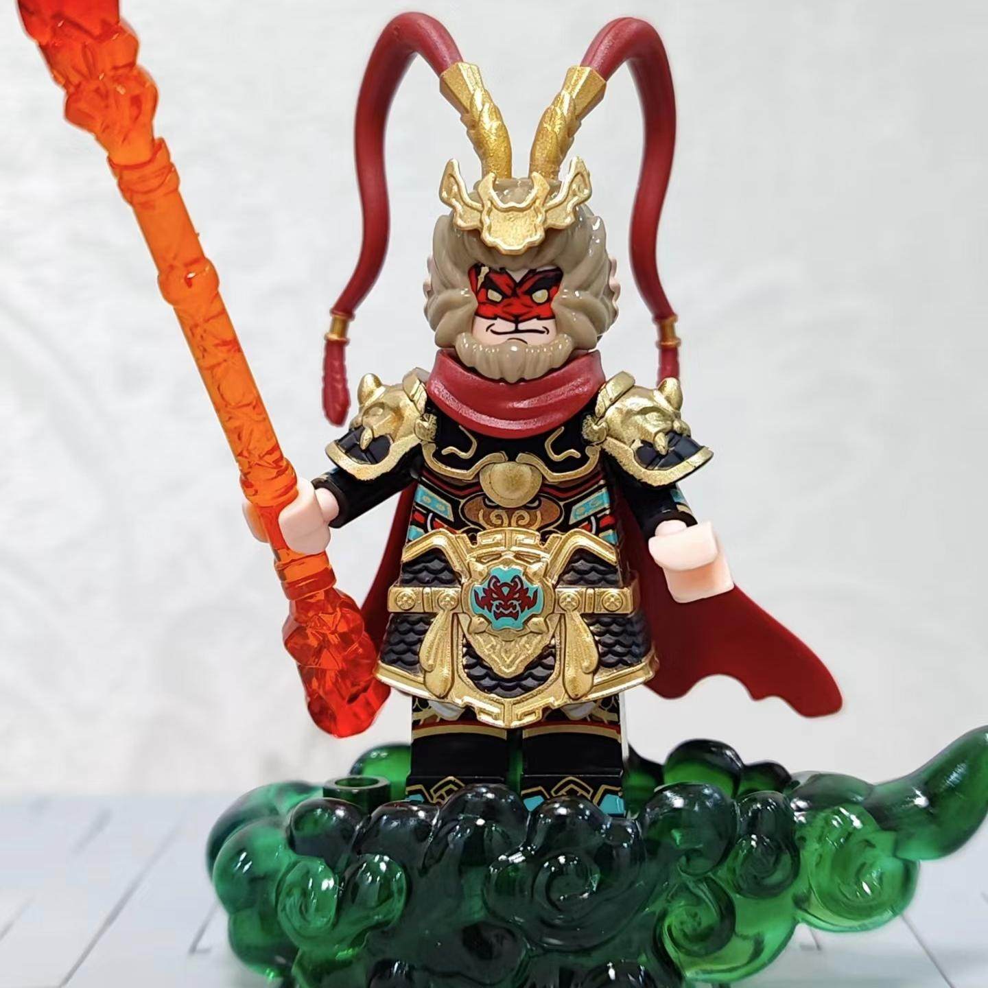 迪库积木小颗粒激斗西游记第二季人仔孙悟空杨戬太上老君哪吒玩具 - 图3