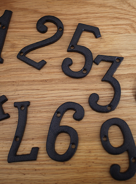 复古铸铁壁饰墙饰金属数字字母