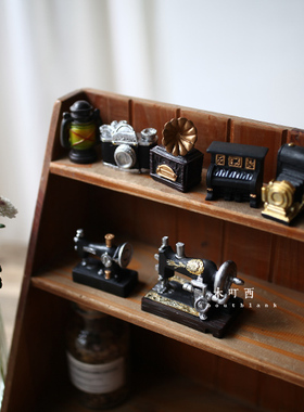 微型迷你做旧酒吧店铺陈列摆件