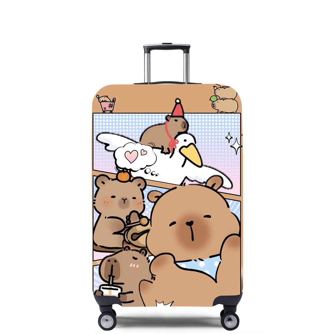 卡皮巴拉33弹力箱套拉杆箱旅行旅游登机行李皮箱保护罩防尘袋耐磨 - 图1