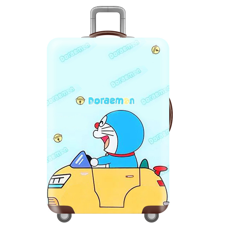 蓝色维尼熊卡通弹力箱套拉杆箱旅行旅游登机行李皮箱保护罩防尘袋 - 图2