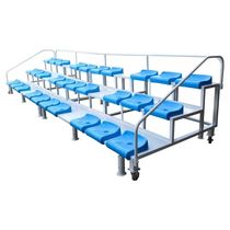 Track-and-field Mobile Telescopic End Referee Bench Chronograph Stands 27 24 24 18 12 Block 12 seats 12 seats
