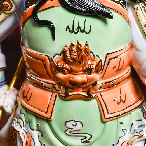 【感恩结缘优惠】釉下彩武财神关公神像家居饰品 - 图2