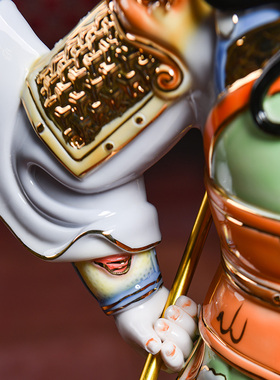 【感恩结缘优惠】釉下彩武财神关公神像家居饰品