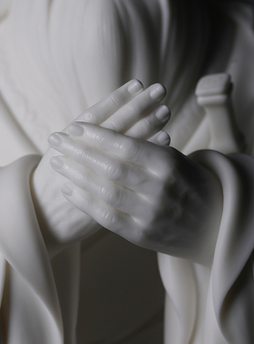 戴玉堂陶瓷摆件《万世师表孔子神像》送老师礼物德化白瓷林弋新