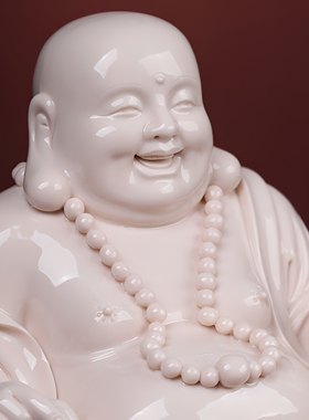 戴玉堂陶瓷弥勒家用佛像供奉摆件