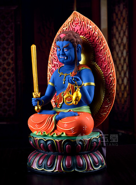 戴玉堂陶瓷不动尊菩萨像本命佛属鸡不动明王佛像客厅供奉佛摆件