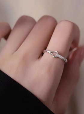 s990时尚几何戒指女轻奢小众素圈