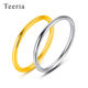Plain ring 999 sterling silver versatile simple ring for men and women