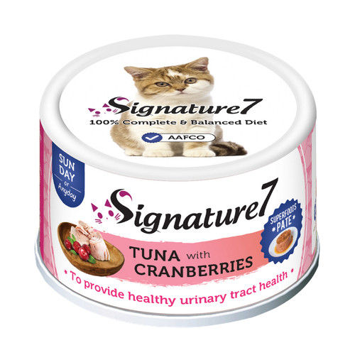 新加坡 Signature7心宠怀 小白罐●樱花罐●小金罐主食猫罐头 80g - 图2