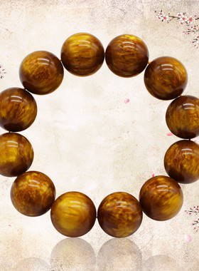 金丝楠木海柳工艺品雕刻原创手串