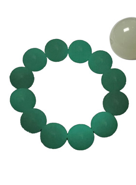 热销人造夜光石手链树脂佛珠diy