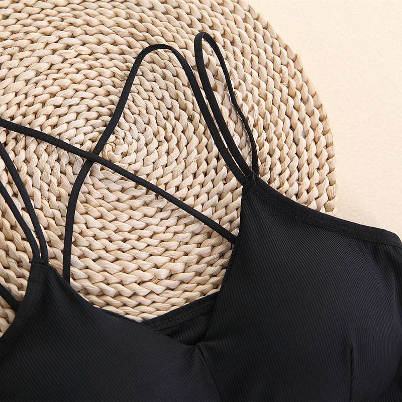 冰肌螺纹法式打底女冰丝聚拢夏裹胸 美想优品抹胸