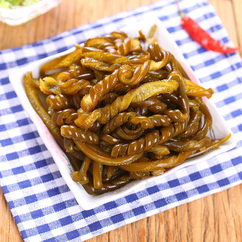 新鲜海茸丝海松茸干素食海龙筋海笋片海藻菜100克凉拌菜纯素干货 - 图3
