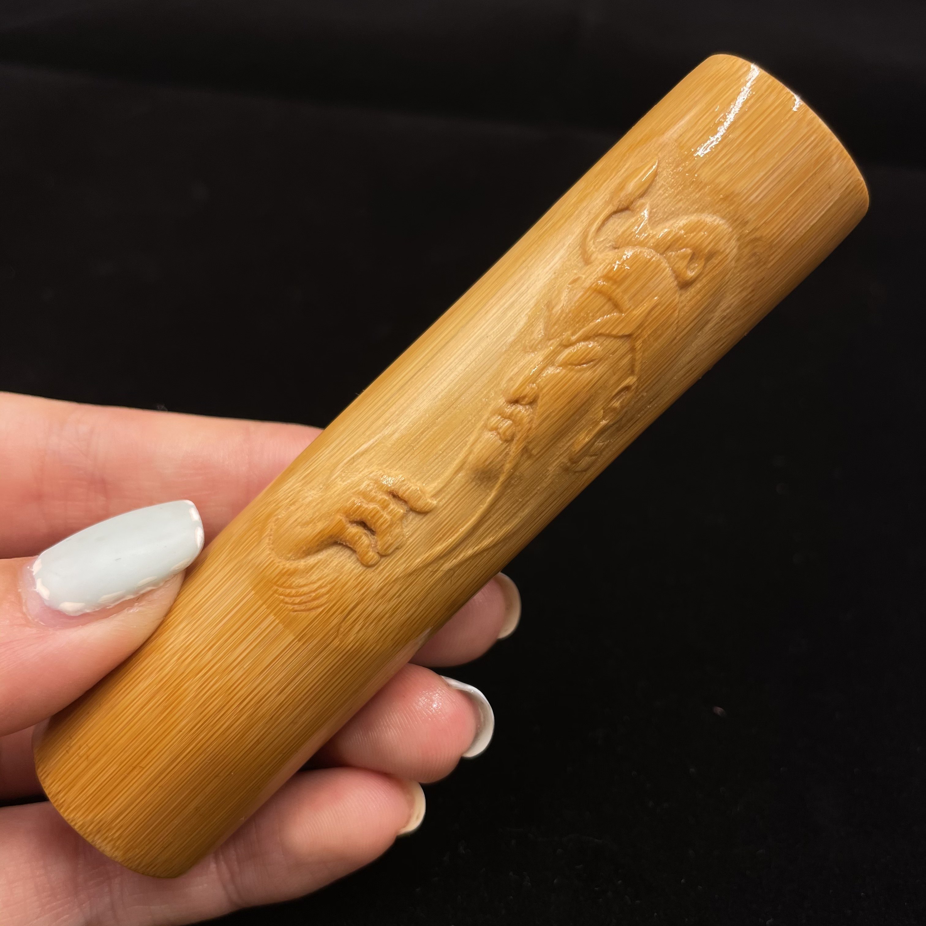 实心山水浮雕玉竹竹雕文玩棍手把件金箍棒竹竹子手玩件竹刻把玩件,淘宝优惠券,粉丝福利购,淘宝优惠卷