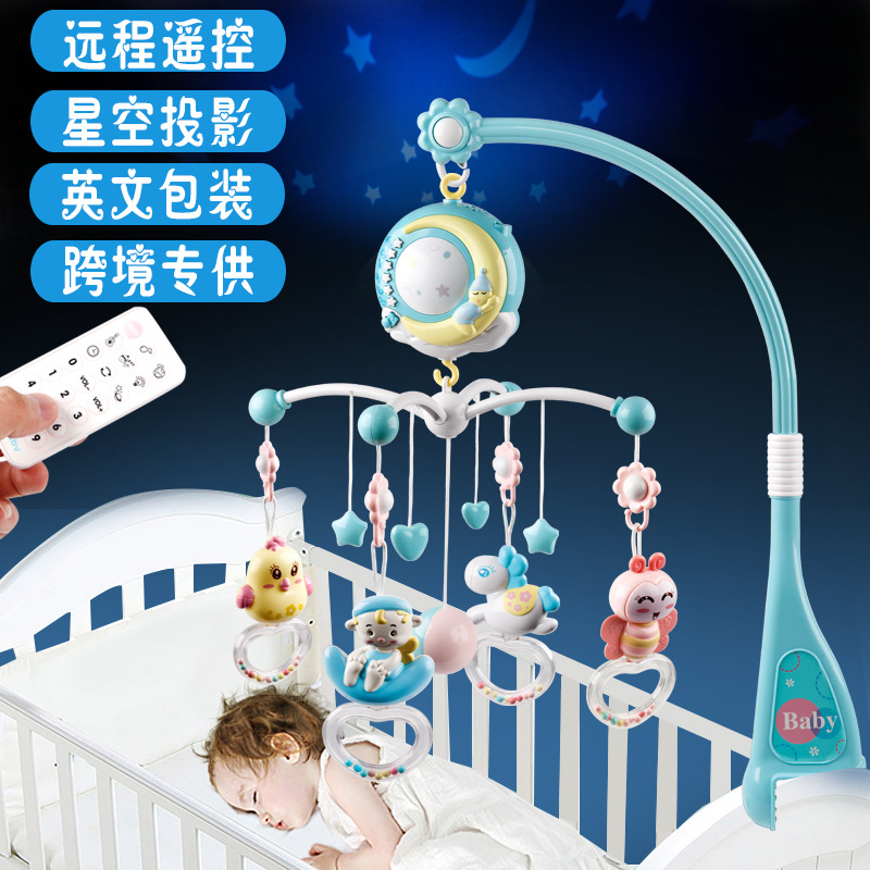 卡通英文婴儿床头铃玩具批发 金明玩具 专业玩具生产 制造 销售