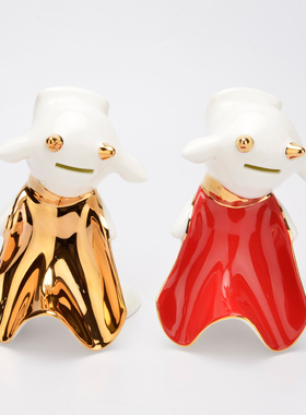 国瓷永丰瓷陶瓷卡通生肖牛摆件