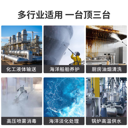 不锈钢耐酸碱高压热水清洗车打药机海水淡化雾化消毒陶瓷柱塞泵头 - 图2
