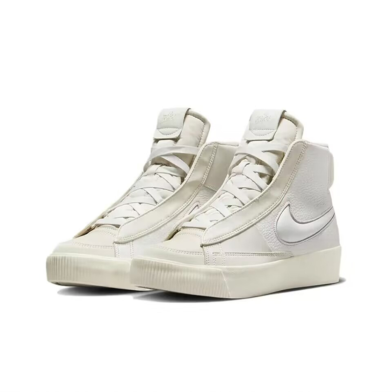 耐克Nike Blazer Mid 防滑耐磨减震休闲复古轻便板鞋 DR2948-100 - 图1