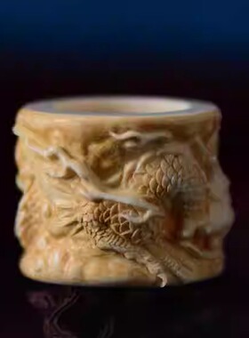 手工雕刻原皮包挂新款吊坠猛犸牙